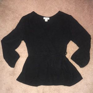 black tie sweater